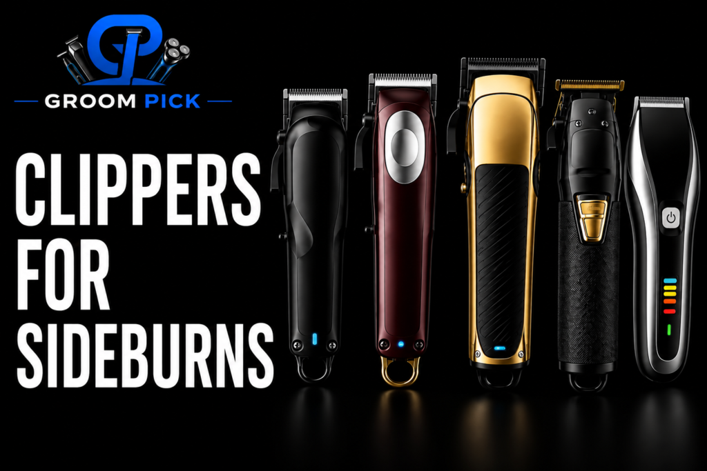 Clippers for sideburns compared for precise, clean, even trimming