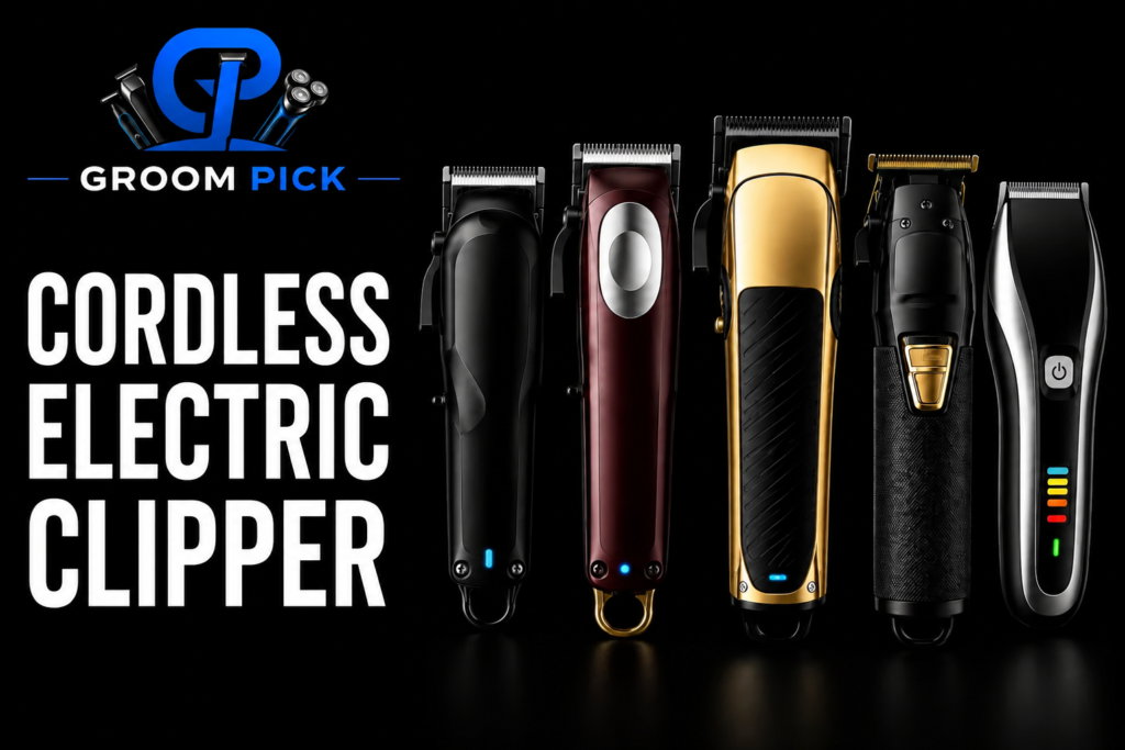 Cordless electric clipper picks for men's hair, beards, fades and body grooming