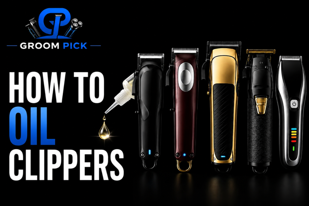How to Oil Clippers with clipper oil for smooth, clean blades