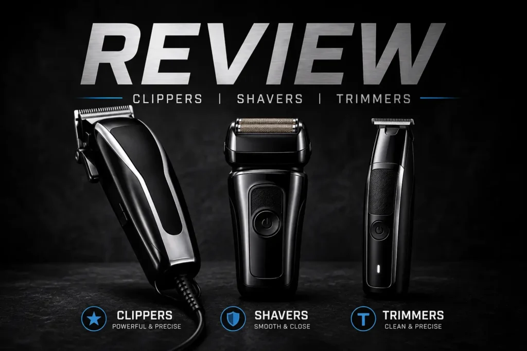 Review of grooming tools featuring clippers, shavers, and trimmers with performance highlights.