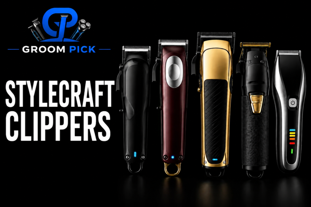 StyleCraft Clippers featured image with five professional cordless hair clippers