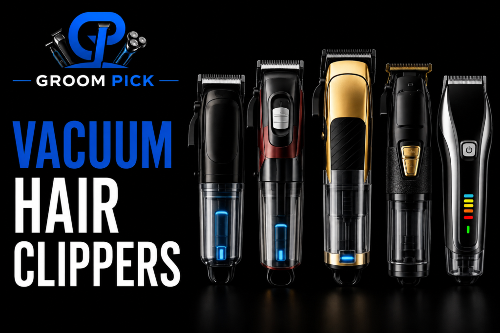 Vacuum hair clippers for cleaner home haircuts and less mess