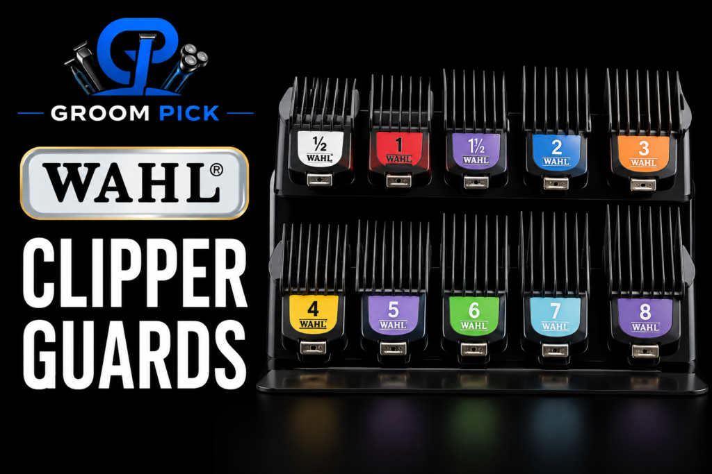 Wahl Clipper Guards size chart for fades, buzz cuts, and longer hair