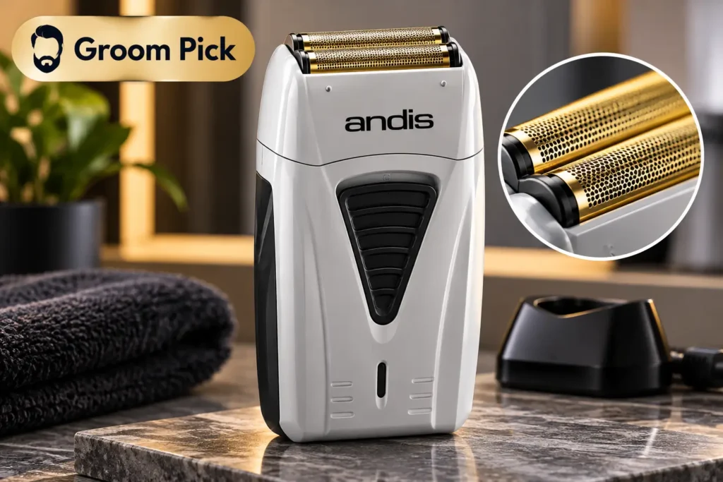 Andis ProFoil Lithium Shaver with titanium foils for close shaving