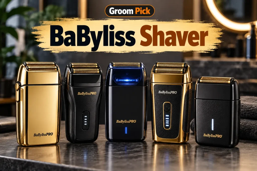 BaByliss shaver for men with foil heads for close shaving