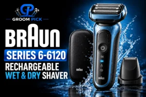 Braun Series 6-6120 rechargeable wet & dry shaver for men's daily grooming