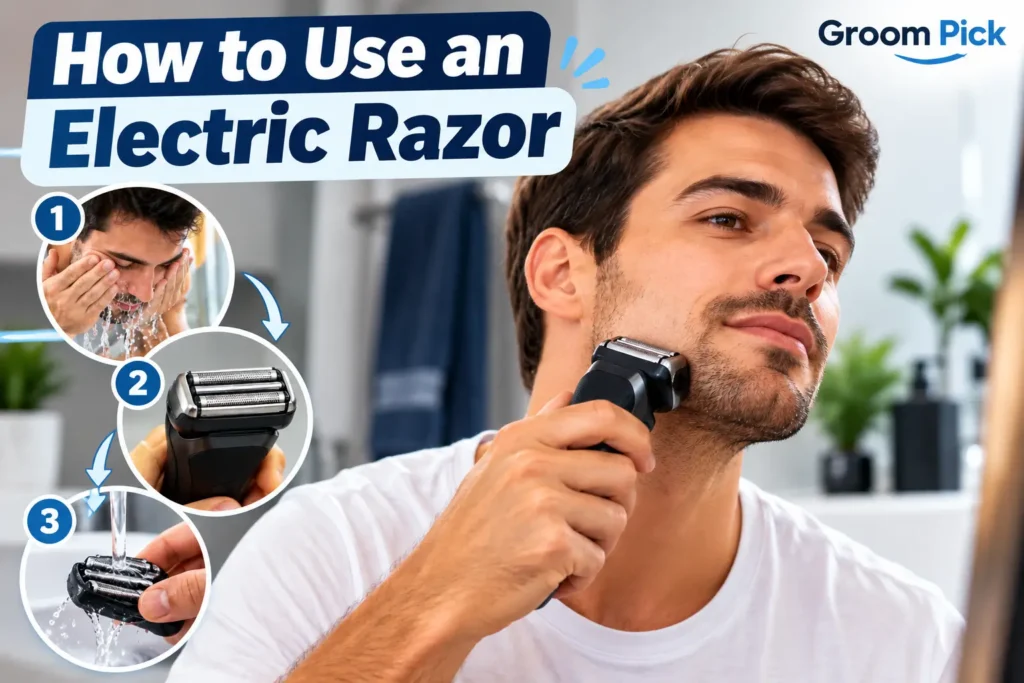 How to use an electric razor for a smooth and comfortable facial shave