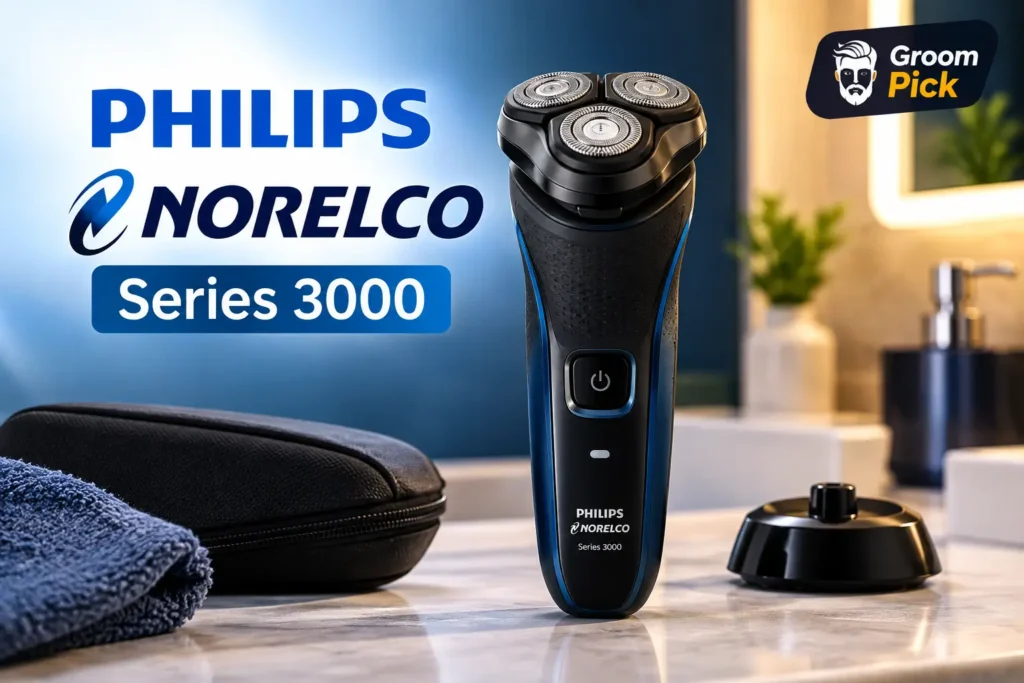 Philips Norelco Series 3000 rotary electric shaver for men