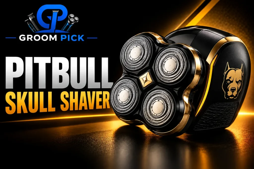 Pitbull Skull Shaver for smooth bald head shaving, comfort, and easy grooming