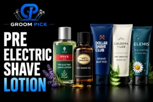 Pre electric shave lotion for smoother electric shaving and better stubble preparation