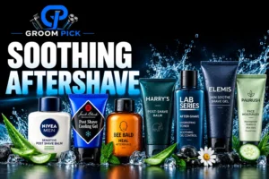 Soothing aftershave for men to calm razor burn and hydrate dry skin each day too