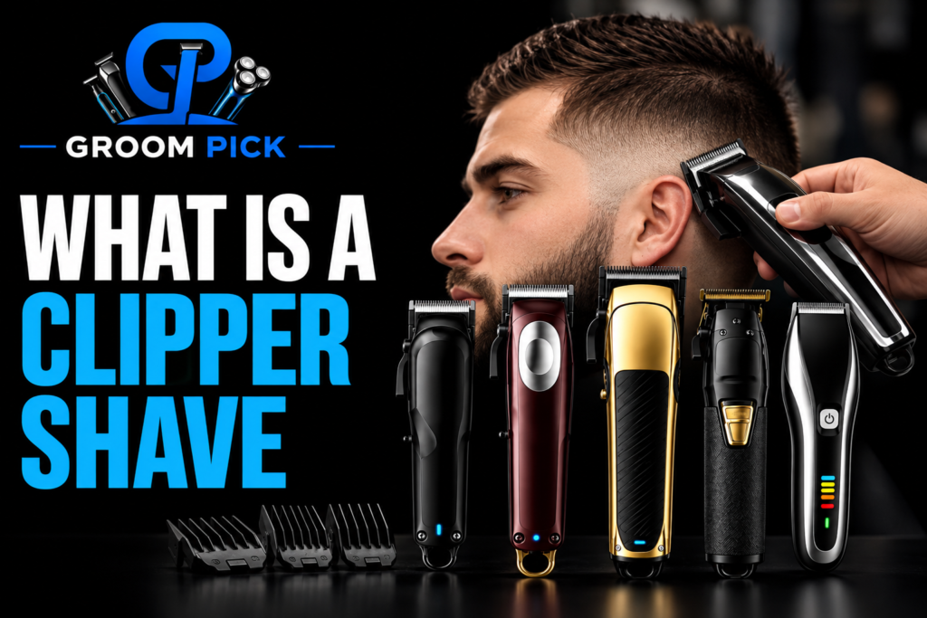 What is a clipper shave using electric clippers for short hair
