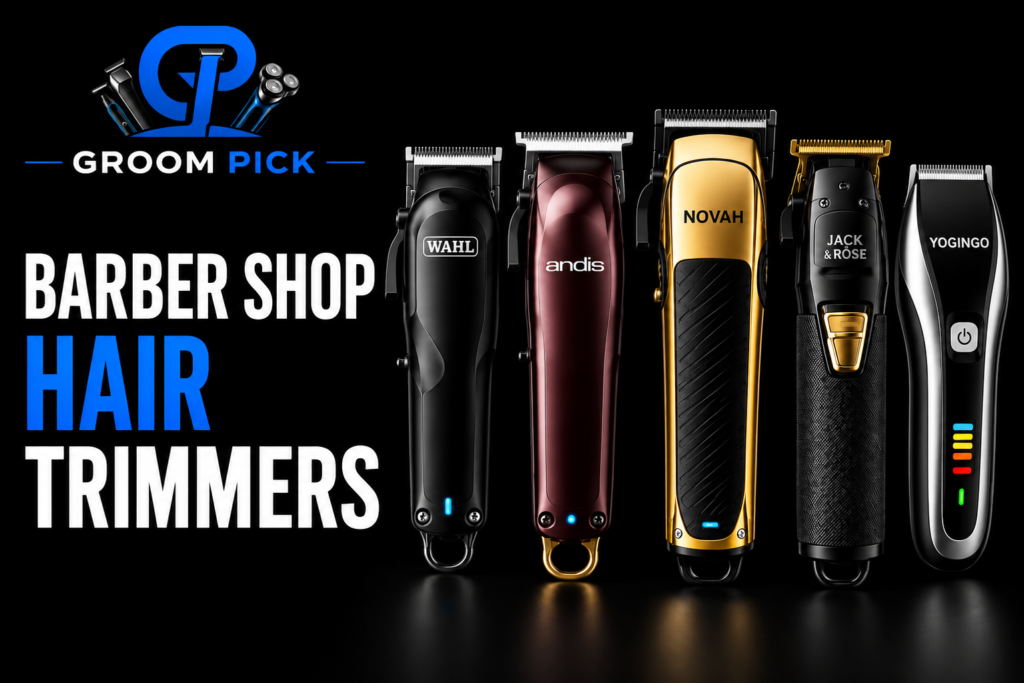 barber shop hair trimmers for sharp fades, clean lineups, and beard detailing