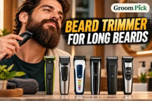 Beard trimmer for long beards for thick growth, shaping, and easy grooming care!