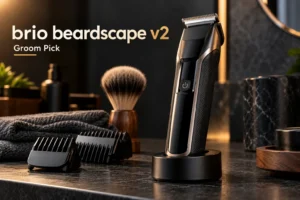 Brio Beardscape V2 premium ceramic beard trimmer with digital display