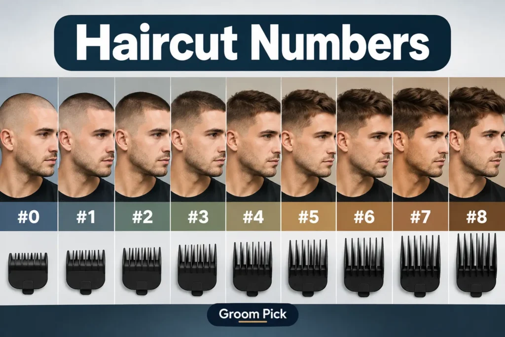 Haircut numbers and clipper guard sizes explained for choosing the right style
